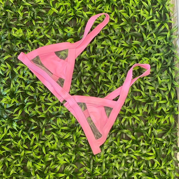 👙NWT Bikinishe Pink 2 piece sexy triangle bathing suit. - Picture 3 of 8